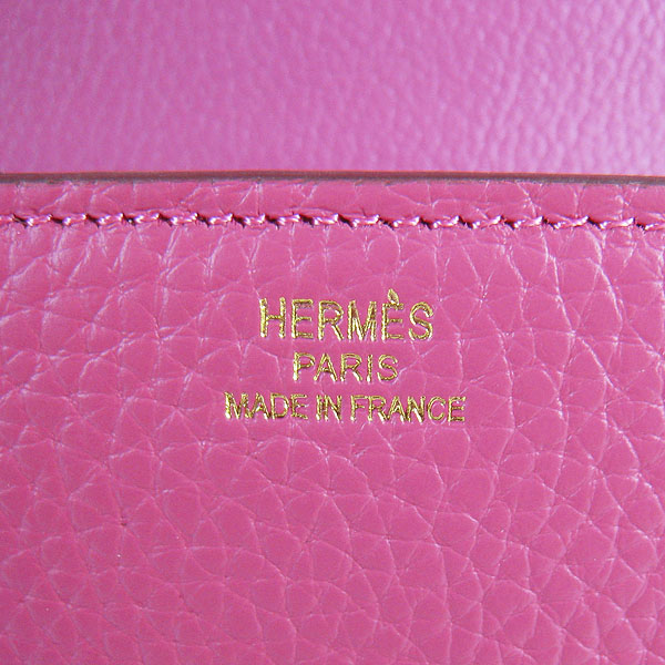 7A Hermes Oxhide Leather Message Bag Peach H017 - Click Image to Close